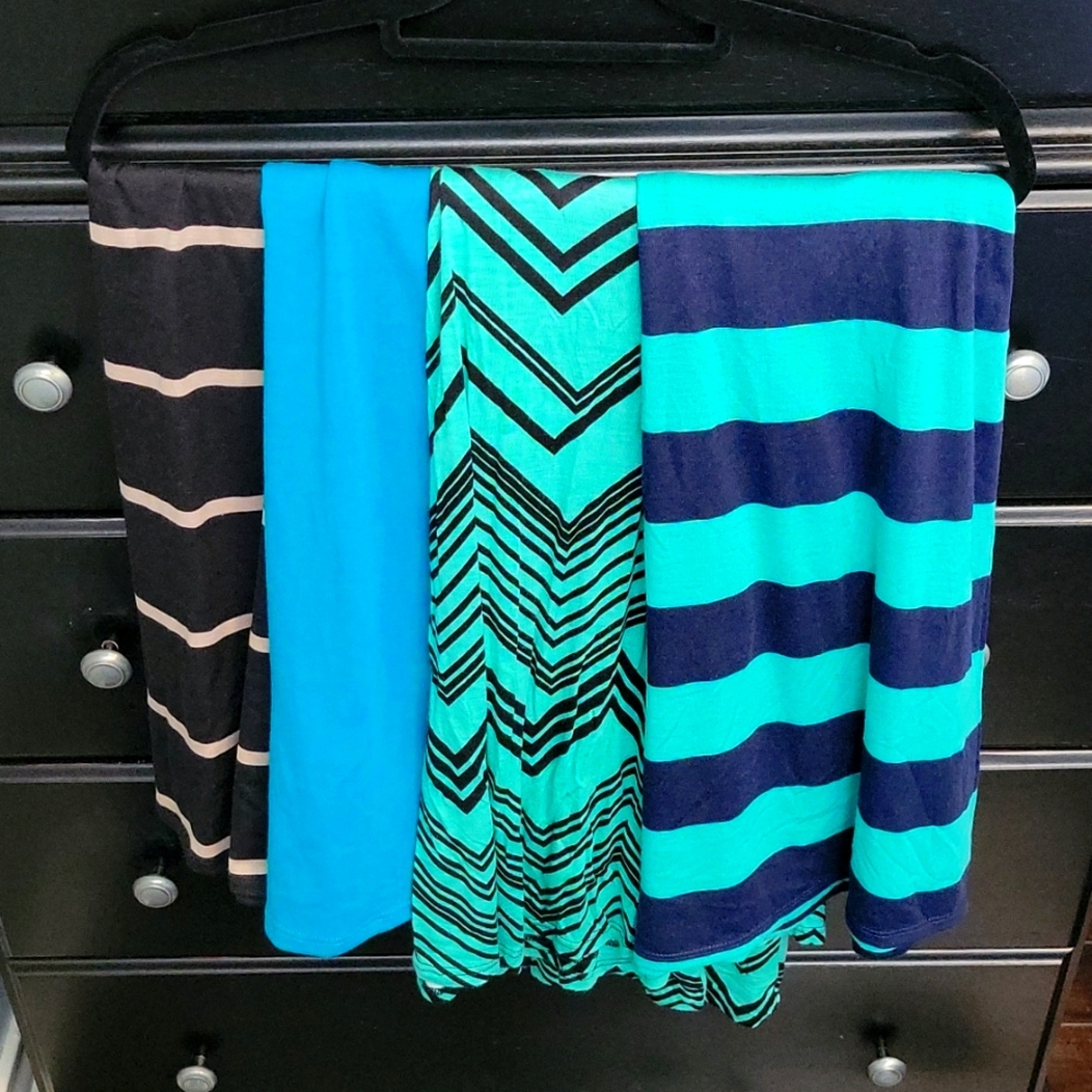 4 cute patterned maxi skirts